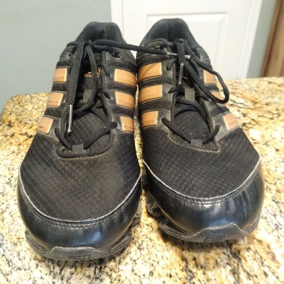 RARE COLORWAY AND MODEL ADIDAS BOUNCE BLACK/GOLD SHOES MEN\'S SIZE US 13 main image 10